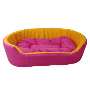 Simple Dog Bed - Pink Yellow