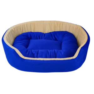 Simple Dog Bed - Blue Cream