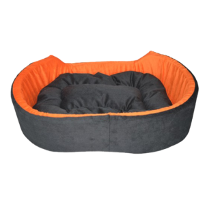 Simple Dog Bed - Black Orange